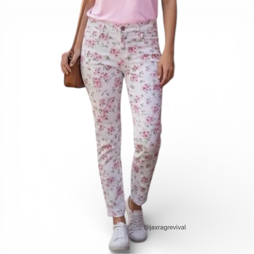 PJK Patterson J. Kincaid Sateen Floral Pants Size 10